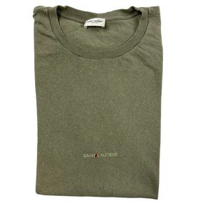 Saint Laurent Archive Logo Rive Gauch Pre-Distressed tee